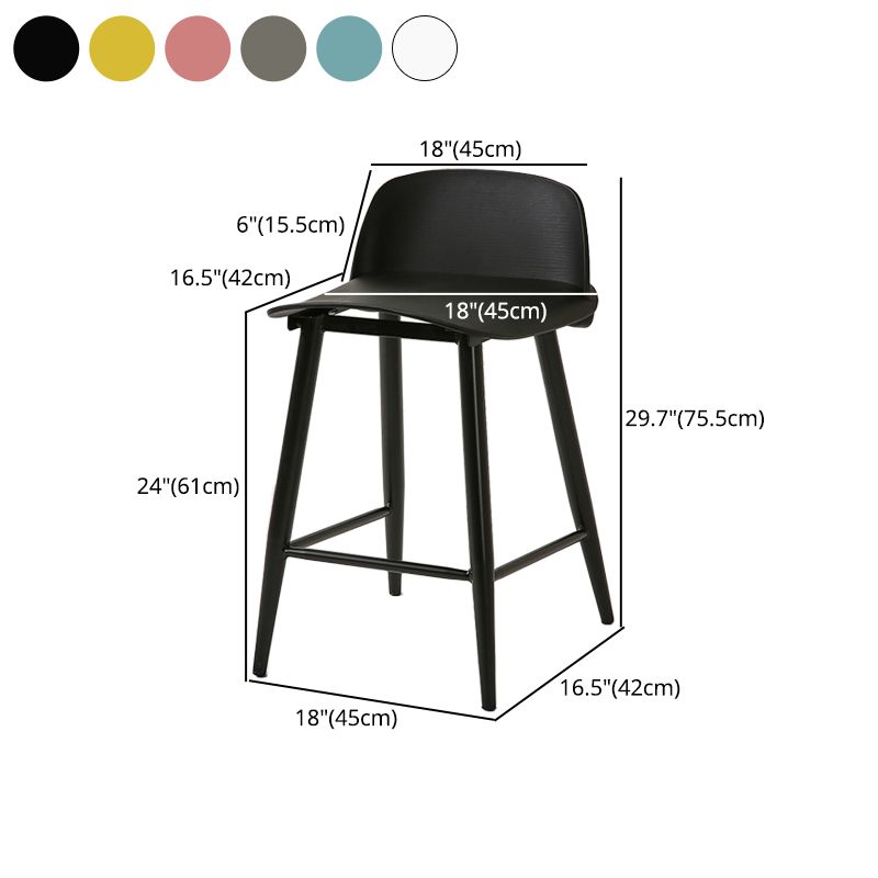 Scandinavian Style Metal Legs Bar-stool Counter Stool for Restaurant Bar (set of 2) Clearhalo 'Bar Furniture' 'Bar Stools' 'bar_stools' 'furn' 'furn_bar_stools' 'furniture_bar_stools' 'Kitchen & Dining Furniture' 'kitchen&dining_furn' 'kitchen' 'kitchen_furn' Furniture' 1200x1200_461dda72-b07d-48ec-8a6e-6ba944b356ce