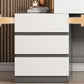 Modern Wooden Vanity Desk in White Modern with Drawers Dressing Table