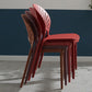 Stapelbare armloze eetkamerstoel Scandinavische plastic eetkamerstoelen