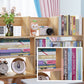 Contemporary Manufactured Wood Geometric Bookshelf Horizontal Open Bookshelf Clearhalo 'Bookcases' 'furn' 'furn_bookcases' 'Furniture' 'furniture_bookcases' 'kitchen' 'kitchen_bookcases' 'Living Room Furniture' 'Office Furniture' 1200x1200_4622bbbf-1798-446e-ab29-a3e20628e0fd