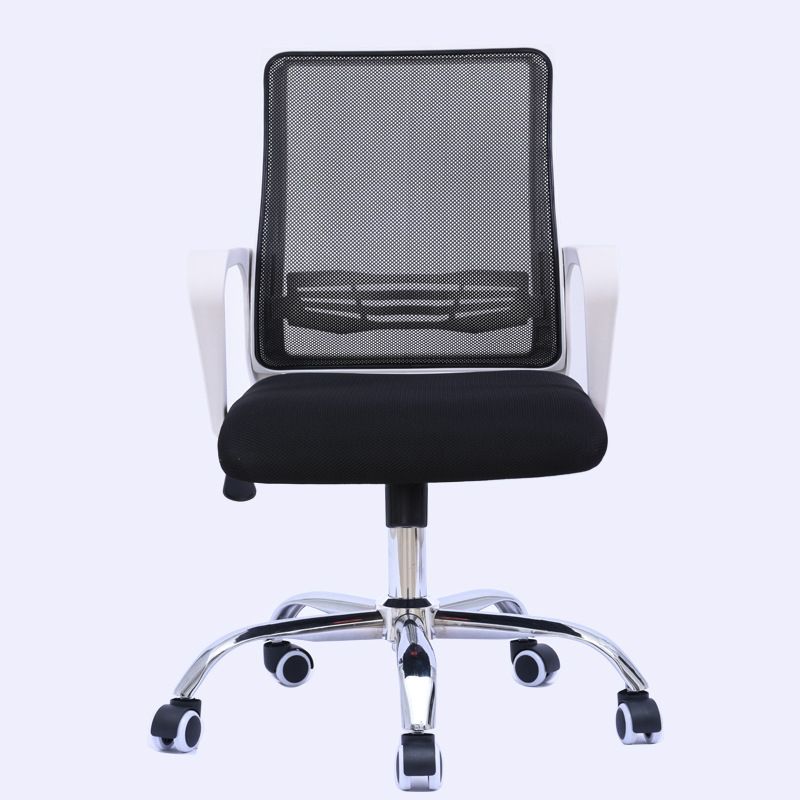 Modern Wheels Arm Chair Microfiber Conference Mid-Back Swivel Chair Clearhalo 'furn' 'furn_office_chair' 'Furniture' 'Office Chairs' 'Office Furniture' 'office_chair' 1200x1200_46247dd1-4670-43b7-b92a-cd6e1ccd914d