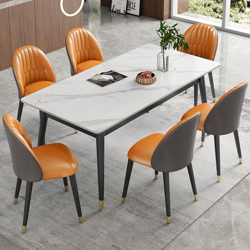 Modern Style Sintered Stone Dining¬†Room¬†Set with Rectangle Shape Dining Table Furniture Clearhalo 'Dining Room Sets' 'Dining Tables & Seating' 'dining_room_set' 'furn' 'furn_dining_room_set' 'Furniture' 'furniture_dining_room_set' 'Kitchen & Dining Furniture' 'kitchen&dining_furn' 'kitchen' 1200x1200_4624abae-0e7c-4471-909b-c664da05e228