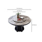 Sintered Stone Dining Table Round Wooden Base Dinner Table for Dining Room Clearhalo 'Dining Tables & Seating' 'Dining Tables' 'dining_table' 'furn' 'furn_dining_table' 'Furniture' 'Kitchen & Dining Furniture' 1200x1200_4626c8fb-c149-45dc-8173-69a4d30b061f