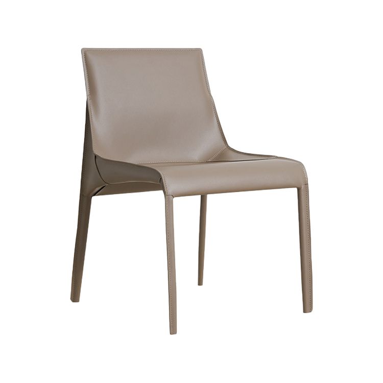 Modern Dining Chairs Armless Chairs for Kitchen with Metal Legs Clearhalo 'Dining Chairs' 'Dining Tables & Seating' 'dining_chair' 'furn' 'furn_dining_chair' 'Furniture' 'furniture_dining_chair' 'Kitchen & Dining Furniture' 1200x1200_4626db7d-a077-4548-a776-eaf7daebd4c1