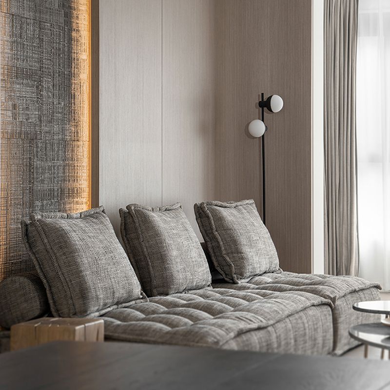 ボルスター枕を備えたモダンなソファボーナスルーム用アームレスセッピー