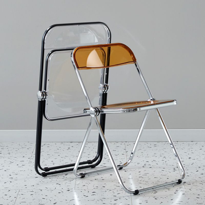 Open Back Dining Side Chair Foldable Armless Dining Chairs with Metal Legs Clearhalo ' kitchen&dining_furn' 'Dining Chairs' 'Dining Tables & Seating' 'dining_chair' 'furn' 'furn_dining_chair' 'Furniture' 'furniture_dining_chair' 'Kitchen & Dining Furniture' 'kitchen' 1200x1200_46289091-bd39-4bd9-895a-22e685844336