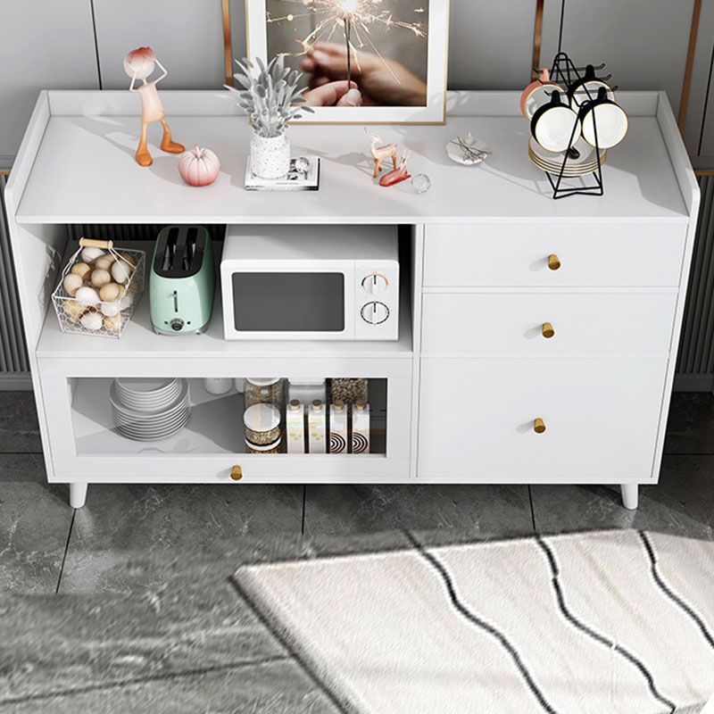 Door and Drawer Sideboard Modern Engineered Wood Sideboard for Dining Room Clearhalo 'buffet_sideboard' 'Buffets & Sideboards' 'furn' 'furn_buffet_sideboard' 'Furniture' 'Kitchen & Dining Furniture' 1200x1200_462a242a-b00e-4c68-a03d-cd1bfa7108e5