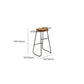 Contemporary Backless Dining Stools Wood Bar Stools with Footrest Clearhalo 'Bar Furniture' 'Bar Stools' 'bar_stools' 'furn' 'furn_bar_stools' 'Furniture' 'Kitchen & Dining Furniture' 1200x1200_462ad178-af38-4645-99ec-929cad637808