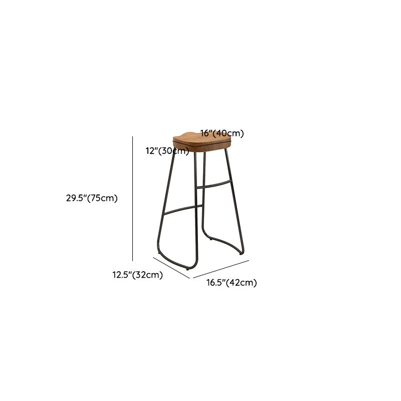 Contemporary Backless Dining Stools Wood Bar Stools with Footrest Clearhalo 'Bar Furniture' 'Bar Stools' 'bar_stools' 'furn' 'furn_bar_stools' 'Furniture' 'Kitchen & Dining Furniture' 1200x1200_462ad178-af38-4645-99ec-929cad637808