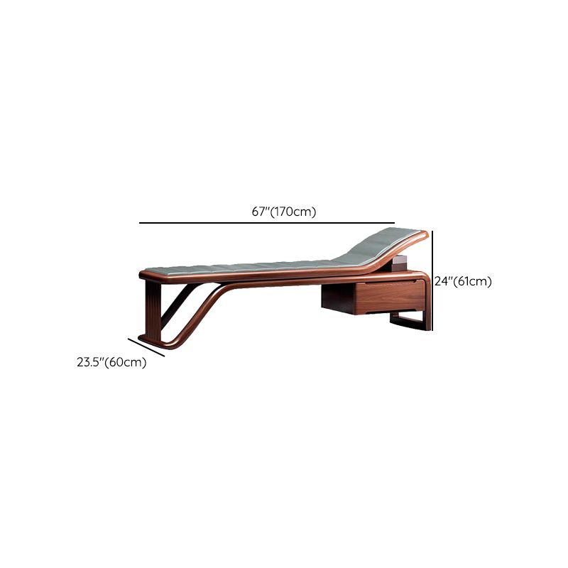 Traditional Brown Solid Wood Accent Chair Faux Leather Chaise Clearhalo 'Chairs & Seating' 'Chaise Lounge' 'chaise_lounge' 'furn' 'furn_chaise_lounge' 'Furniture' 'Living Room Furniture' 1200x1200_462e5d2f-30c8-4b3c-bd0e-aba9123c0a4a