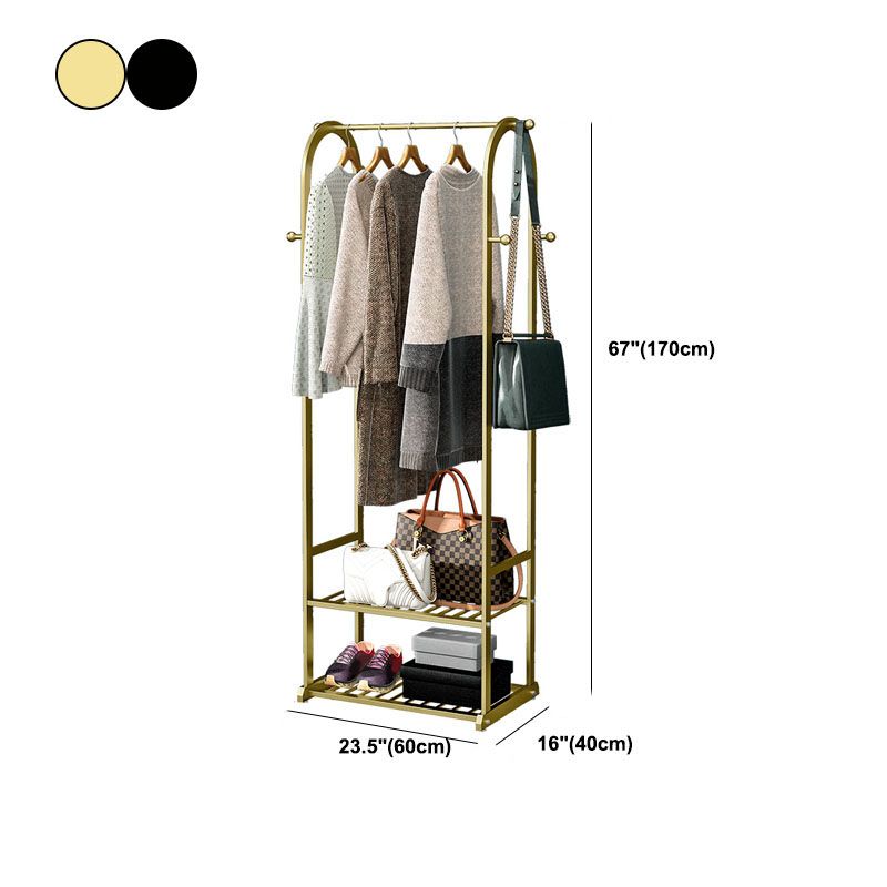 Modern Coat Hanger Storage Shelves Hall Tree Entry Hall Tree with Hooks Clearhalo 'Entry & Mudroom Furniture' 'furn' 'furn_hall_tree_coat_racks' 'Furniture' 'Hall Trees & Coat Racks' 'hall_tree_coat_racks' 1200x1200_462f8742-3091-4ae3-aa6b-a6b31c55b031