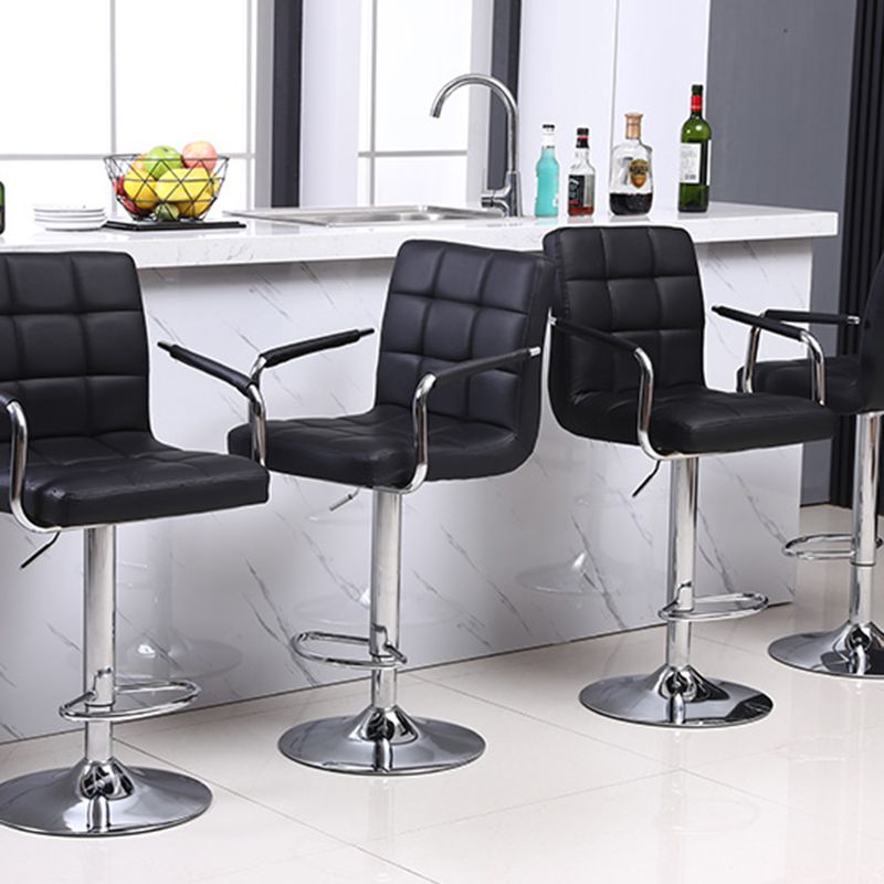 Indoor Modern Adjustable Bar Stool Footrest Bucket Backrest Swivel Counter Stool Clearhalo 'Bar Furniture' 'Bar Stools' 'bar_stools' 'furn' 'furn_bar_stools' 'furniture_bar_stools' 'Kitchen & Dining Furniture' 'kitchen&dining_furn' 'kitchen' 'kitchen_furn' Furniture' 1200x1200_4630f1aa-8ad7-43f3-aeea-8961d474cb4d