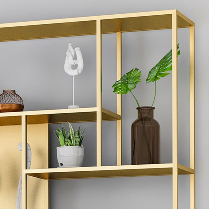 Industrial Metal Etagere Book Shelf with Rectangular Shelves Bookcase Clearhalo 'Bookcases' 'furn' 'furn_bookcases' 'Furniture' 'furniture_bookcases' 'kitchen' 'kitchen_bookcases' 'Living Room Furniture' 'Office Furniture' 1200x1200_4631513d-03a9-454b-b196-9925a344e6b3