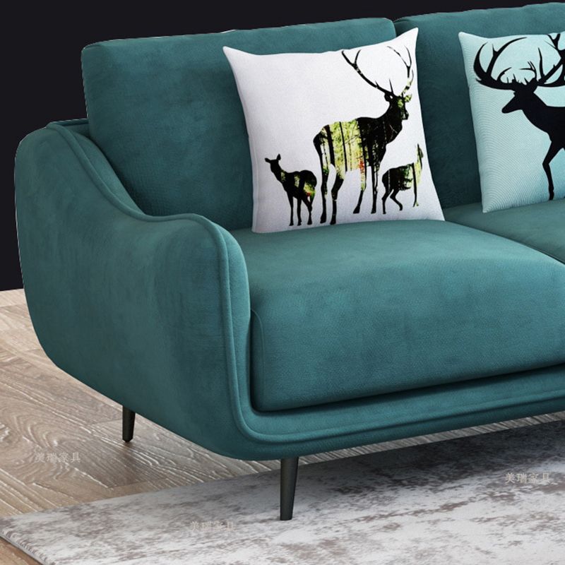 Pure Color Sofa Flared Arm Slipcovered Sofa for Room and Home Clearhalo 'furn' 'furn_sofas' 'Furniture' 'furniture_sofas' 'kitchen' 'kitchen_sofas' 'Living Room Furniture' 'Sofa' 'sofas' 1200x1200_4634b3b4-4cff-40b2-842b-fac73a6b5846