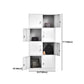 Contemporary White Wardrobe Cabinet Steel Wardrobe Armoire for Home