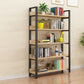 Metal and Wooden Shelf Bookcase Open Modern Brown Book Shelf for Office Clearhalo 'Bookcases' 'furn' 'furn_bookcases' 'Furniture' 'Office Furniture' 1200x1200_46397538-0107-4932-8299-7fecae3e73ce