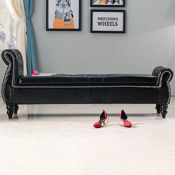 Upholstered Rectangle Entryway Bench Cushioned Seating Bench with Legs Clearhalo 'Benches' 'Chairs & Seating' 'furn' 'furn_benches' 'Furniture' 'Living Room Furniture' 1200x1200_463c2179-08a2-4970-97e5-36337e32c7c1
