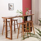 Contemporary Rectangle Bar Dining Table Wood Bar Height Table with Shelves Clearhalo 'Bar Furniture' 'Bar Tables' 'bar_tables' 'furn' 'furn_bar_tables' 'Furniture' 'furniture_bar_tables' 'Kitchen & Dining Furniture' 'kitchen&dining_furn' 'kitchen' 1200x1200_463d224c-4443-4645-af87-b50979df5fb9