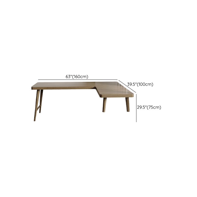 Modern Style Wooden Writing Desk L-Shape Office Table with Legs for Home Clearhalo 'furn' 'furn_office_desk' 'Furniture' 'Office Desks' 'Office Furniture' 'office_desk' 1200x1200_463f2006-c6dc-4427-8a4e-27310bddbe22