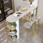 Modern 1/5 Pieces Bar Table Set Stone Counter Table with High Stools for Living Room Clearhalo 'Bar Furniture' 'furn' 'furn_home_bar_bar_sets' 'Furniture' 'Home Bars & Bar Sets' 'home_bar_bar_sets' 'Kitchen & Dining Furniture' 1200x1200_4640c7f9-1be9-49ea-bcbe-d6e12143a675