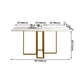 Contemporary Rectangle Dining Room Table Sintered Stone Drop-Leaf Table,59"L x 28.7"H Clearhalo ' dining_table' 'Dining Tables & Seating' 'Dining Tables' 'furn' 'furn_dining_table' 'Furniture' 'furniture_dining_table' 'Kitchen & Dining Furniture' 'kitchen&dining_furn' 'kitchen' 'kitchen_dining_table' 1200x1200_464199f6-d922-4bb5-b224-010b67b9db41
