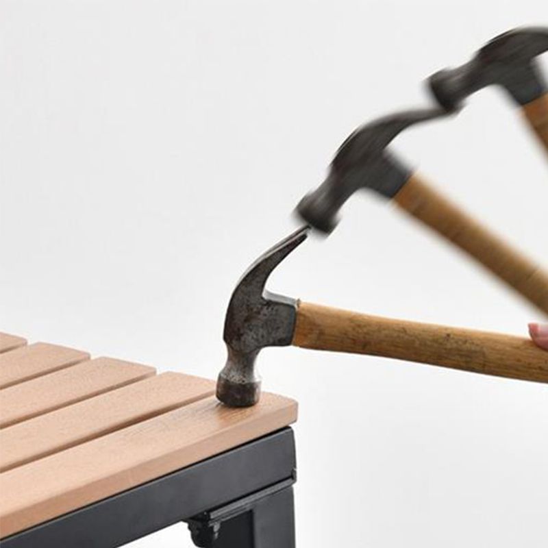 Tavolo da bar in stile moderno rettangolo tavolo da pranzo a barre di legno con base di cavalletto