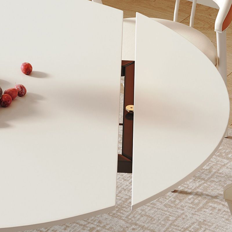 Zeitgenössischer ausziehbarer Sintered Stone Top Esstisch mit Stühlen