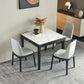 Industrial Square Shape White Table Sintered Stone Standard Dining Table for Kitchen Clearhalo ' dining_table' 'Dining Tables & Seating' 'Dining Tables' 'furn' 'furn_dining_table' 'Furniture' 'furniture_dining_table' 'Kitchen & Dining Furniture' 'kitchen&dining_furn' 'kitchen' 'kitchen_dining_table' 1200x1200_46448e84-49e0-4b6d-a55f-a0479bc6ea1e
