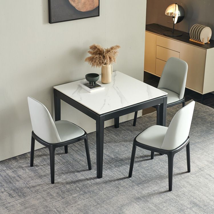 Industrial Square Shape White Table Sintered Stone Standard Dining Table for Kitchen Clearhalo ' dining_table' 'Dining Tables & Seating' 'Dining Tables' 'furn' 'furn_dining_table' 'Furniture' 'furniture_dining_table' 'Kitchen & Dining Furniture' 'kitchen&dining_furn' 'kitchen' 'kitchen_dining_table' 1200x1200_46448e84-49e0-4b6d-a55f-a0479bc6ea1e