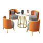 Glam 1/2/5 Pieces Metal Dining Set Dining Furniture Set /Separate Items Clearhalo 'Dining Room Sets' 'Dining Tables & Seating' 'dining_room_set' 'furn' 'furn_dining_room_set' 'Furniture' 'furniture_dining_room_set' 'Kitchen & Dining Furniture' 'kitchen&dining_furn' 'kitchen' 1200x1200_4644c40b-f2aa-4dff-8291-40b4b0e62f80