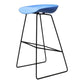 Contemporary Metal Counter Stool Plastic Low Back Furniture with Iorn 4 Legs
