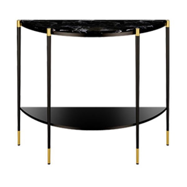 Tavolo di accento della console contemporanea con console di divani a mezza luna antico