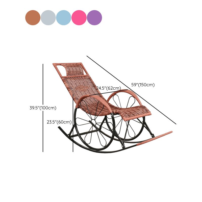 Chaise à bascule moderne du milieu du siècle