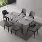 Table à manger extensible rectangulaire Table à manger en pierre moderne pour salle à manger