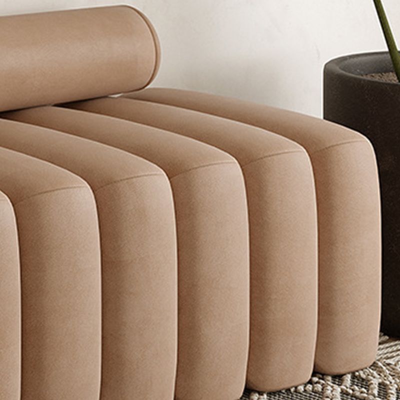 63-in wベルベットラブシートコンテンポラリー2シーターアームレスシート