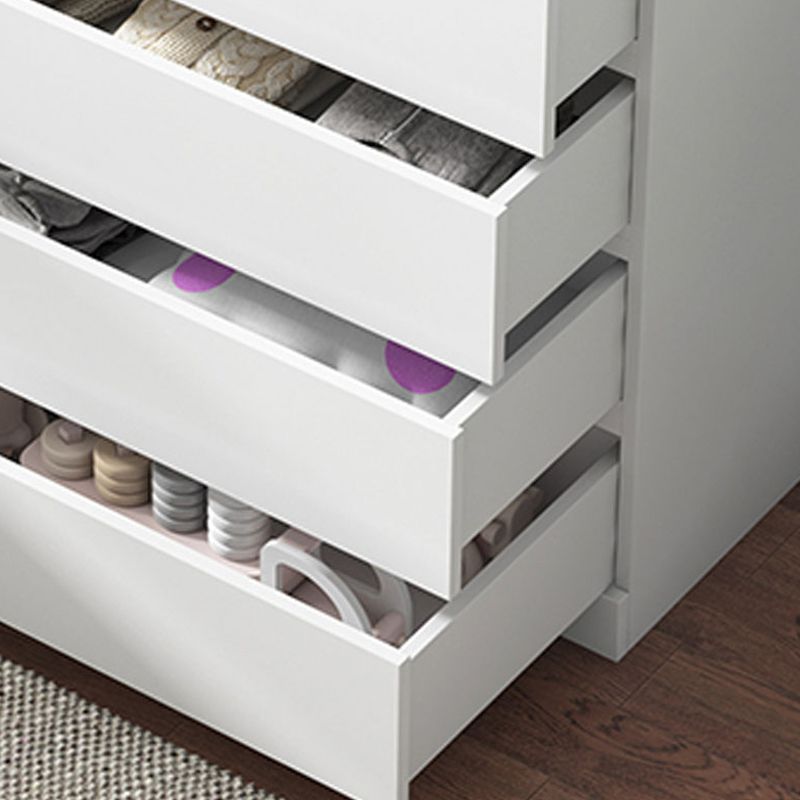 Cómoda de dormitorio contemporánea Cómoda de almacenamiento de madera con cajones