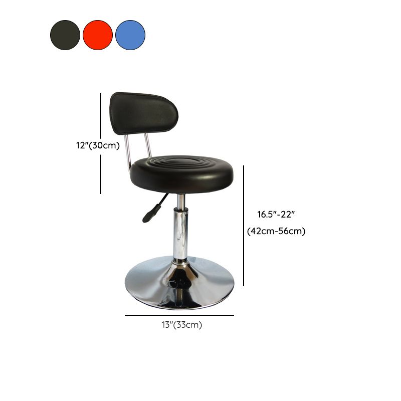 Moderner Metall -Bürostuhl Low Rücken verstellbarer Sitzhöhe Schreibtischstuhl