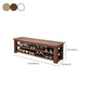 Modern Rubber Wood Bench Rectangle Home Storage Seating Bench with Shelves Clearhalo 'Benches' 'Chairs & Seating' 'furn' 'furn_benches' 'Furniture' 'Living Room Furniture' 1200x1200_464a1aa6-2b07-4fbb-a481-8f298db2f559