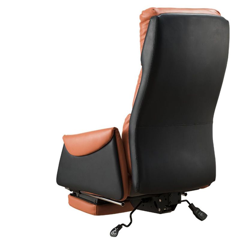 Modern Slide High Back Office Chair Leather Executive Chair with Footrest Clearhalo 'furn' 'furn_office_chair' 'Furniture' 'Office Chairs' 'Office Furniture' 'office_chair' 1200x1200_464a5697-0b92-4c60-8dc5-ed3fbb852aee