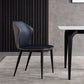 Sedia da pranzo in pelle moderna per sala da studio.