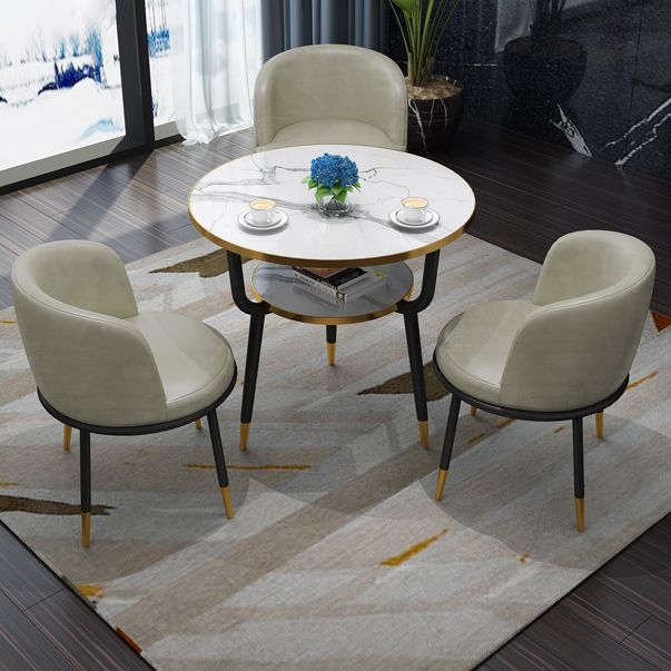Contemporary MDF Standard Dining Table Round Shape Kitchen Dining Table with 3 Legs Base Clearhalo ' dining_table' 'Dining Tables & Seating' 'Dining Tables' 'furn' 'furn_dining_table' 'Furniture' 'furniture_dining_table' 'Kitchen & Dining Furniture' 'kitchen&dining_furn' 'kitchen' 'kitchen_dining_table' 1200x1200_464abd37-cdfb-4483-9d9a-27ad642af855