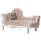 Chaise longue rembourrée Glam, chaise longue à accoudoirs roulés