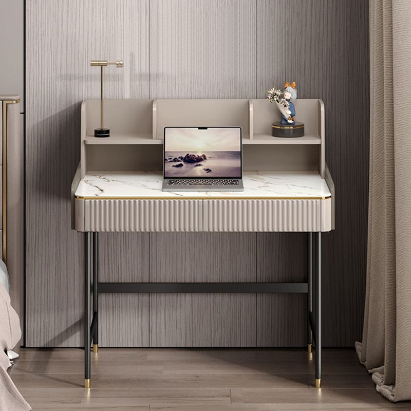 Modern Style Grey Office Task Desk Rectangular Shape Writing Desk with Legs Clearhalo 'furn' 'furn_office_desk' 'Furniture' 'Office Desks' 'Office Furniture' 'office_desk' 1200x1200_464b937e-fbcd-474c-aa21-753a8d7b0193