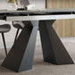 Rectangle Traditional Luxury Dining Table Sintered Stone Table with Double Pedestal Clearhalo ' dining_table' 'Dining Tables & Seating' 'Dining Tables' 'furn' 'furn_dining_table' 'Furniture' 'furniture_dining_table' 'Kitchen & Dining Furniture' 'kitchen&dining_furn' 'kitchen' 'kitchen_dining_table' 1200x1200_464bd145-69e4-4c2e-8bc7-4b940d084e20