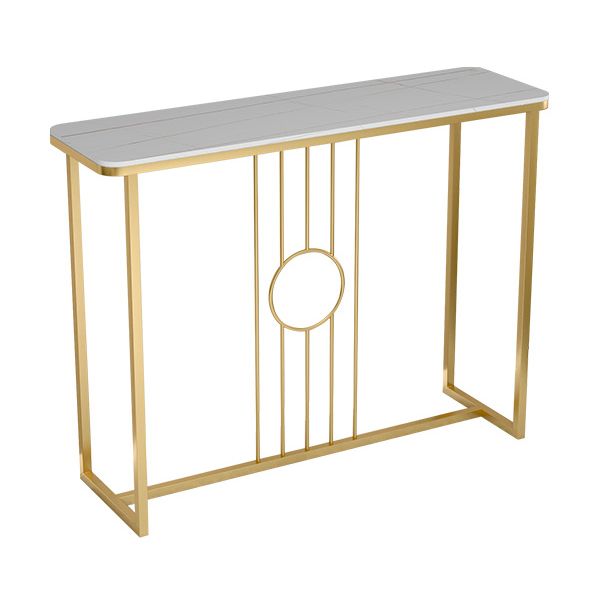 Glam Console Table Antique Finish Console Sofa Table in Stone Clearhalo 'Console Tables' 'console_tables' 'Entry & Mudroom Furniture' 'furn' 'furn_console_tables' 'Furniture' 1200x1200_464d8db2-33d6-434b-9c36-d5a7edec42b1