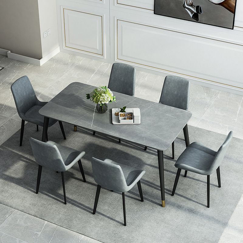 Nordic Style 1/5/7 Pieces Dining Set with Gray Top Kitchen Table Set for Dining Room Clearhalo 'Dining Room Sets' 'Dining Tables & Seating' 'dining_room_set' 'furn' 'furn_dining_room_set' 'Furniture' 'furniture_dining_room_set' 'Kitchen & Dining Furniture' 'kitchen&dining_furn' 'kitchen' 1200x1200_464dc4c2-db51-4e30-be3f-68eb33532ad9