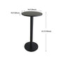 White Modern Style Round Table in Metal Milk Tea Shop Bar Table Clearhalo 'Bar Furniture' 'Bar Tables' 'bar_tables' 'furn' 'furn_bar_tables' 'Furniture' 'furniture_bar_tables' 'Kitchen & Dining Furniture' 1200x1200_464ed108-12df-4a74-9a86-44fc6603e1c0