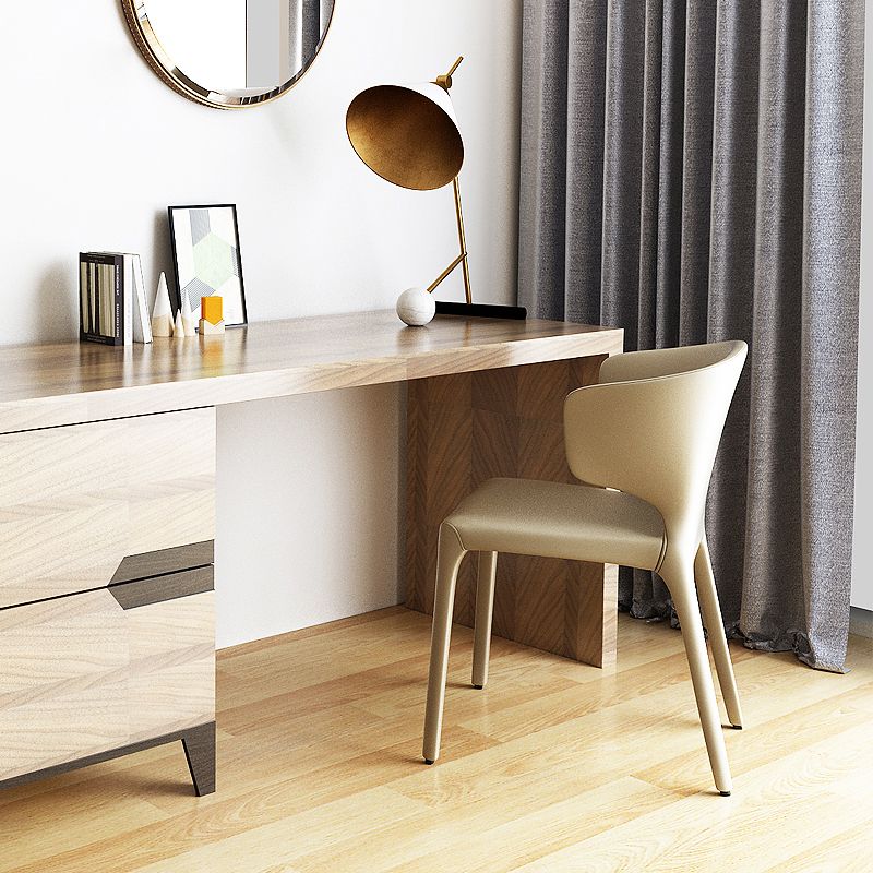 Modern Leather Dining Room Chair Wingback Arm Chair for Home Use (Set of 2) Clearhalo ' kitchen&dining_furn' 'Dining Chairs' 'Dining Tables & Seating' 'dining_chair' 'furn' 'furn_dining_chair' 'Furniture' 'furniture_dining_chair' 'Kitchen & Dining Furniture' 'kitchen' 1200x1200_4650fa32-9ef0-4928-88e8-fade7dce5529