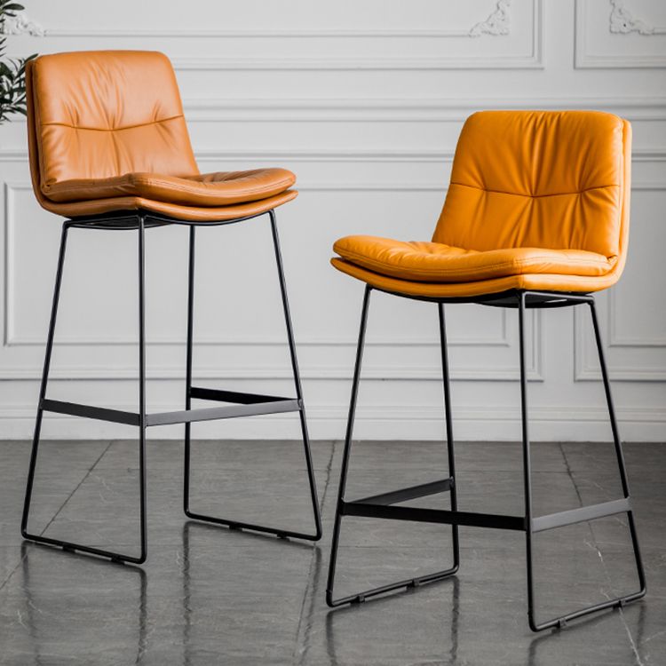 Coffee Shop Low Back Scandinavian Stool Matte Finish Upholstered Bar Stools Clearhalo 'Bar Furniture' 'Bar Stools' 'bar_stools' 'furn' 'furn_bar_stools' 'Furniture' 'furniture_bar_stools' 'Kitchen & Dining Furniture' 1200x1200_4652e8d7-5916-408f-9d38-9016daa34e8f