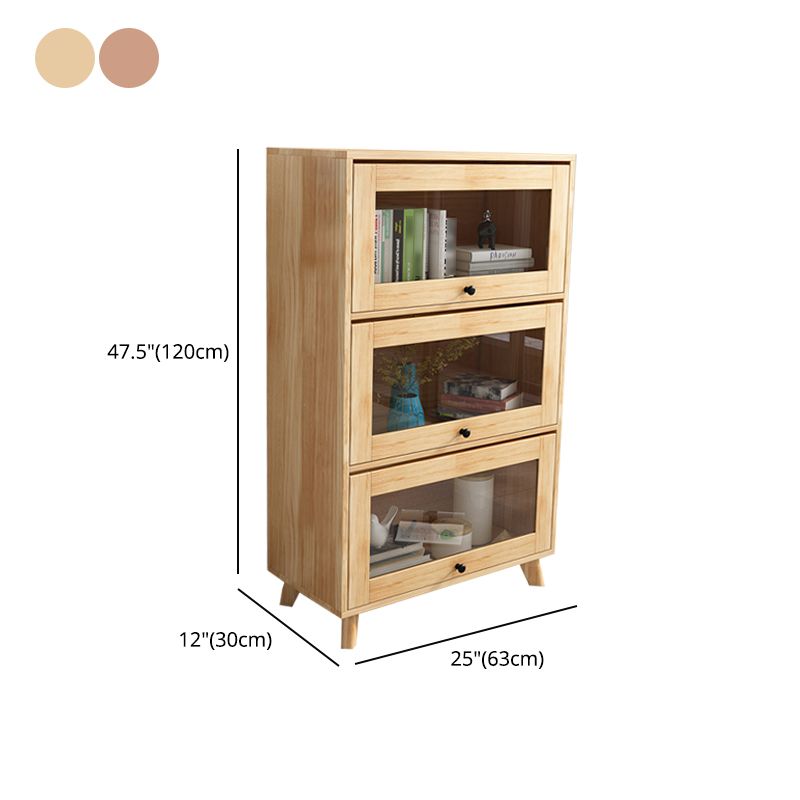 Manufactured Wood Standard Bookcase Scandinavian Bookcase with Door Clearhalo 'Bookcases' 'furn' 'furn_bookcases' 'Furniture' 'furniture_bookcases' 'Office Furniture' 1200x1200_4652f59d-fc13-438c-9d0c-19e41b16ab6d